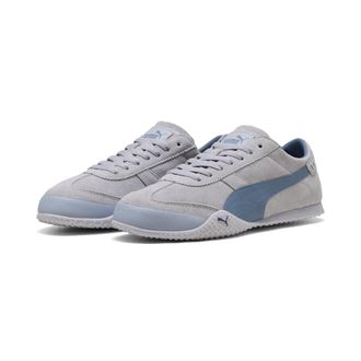 Puma Sneaker PUMA BELLA UT CLASSIC, Damen, Gr. 37,5, vibrant silber, gray sky, Leder, mehrfarbig, Schuhe Sneaker, f&uuml;r sportlichen Look im Alltag, mit Leder