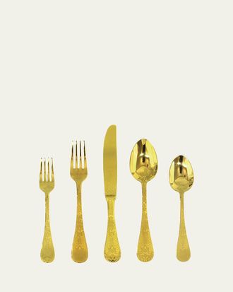 Mepra Casablanca Oro 5-Piece Flatware Set