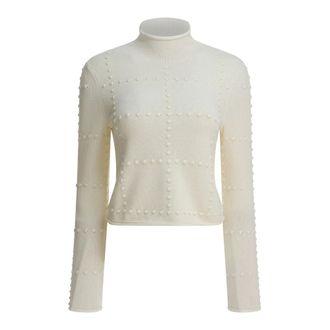 Guest In Residence Turtlenecks, female, White, S, Popcorn Top