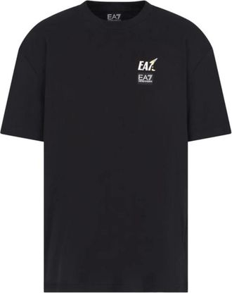 Emporio Armani Emporio Armani Ea7, Hombre, Camisetas, Negro, Talla: L