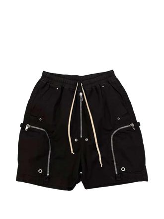 Rick Owens short met trekkoord en Bauhaus-ritsdetails