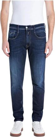 Replay Anbass Slim Jeans - Heren - Slim Fit Jeans - Blauw - W34 L32 - Katoen - Jeans
