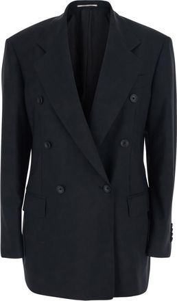 Tagliatore Black Notched Lapel Blazer