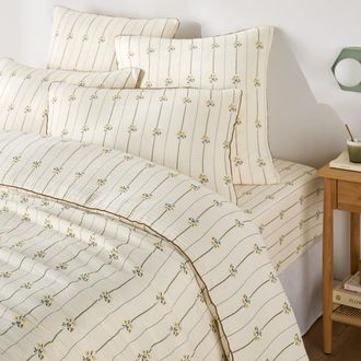 La Redoute Interieurs Dekbedovertrek in tetra, bloemenprint, RISETTI