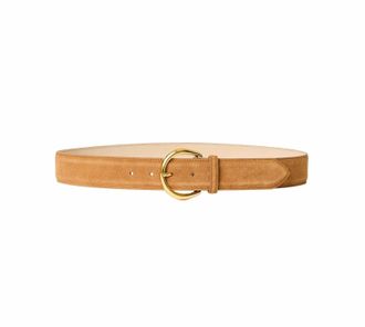 B-Low The Belt Womens Odessa Suede Belt In Camel/gold
