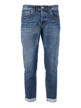 Dondup Medium Blue Icon Rolled Jeans