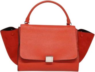 Celine Pre-owned Handbags, female, Red, Size: ONE SIZE Pre-owned Vintage Leather Handbag