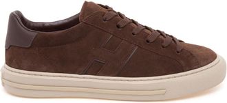 Hogan H691 Sneakers - Heren - Sneakers - Bruin - 40 1/2 EU - Su&egrave;de - Schoenen