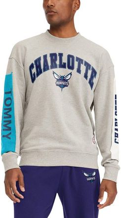 Tommy Jeans Mens Tommy Jeans Gray Charlotte Hornets James Patch Pullover Sweatshirt at Nordstrom, Size Xx-Large