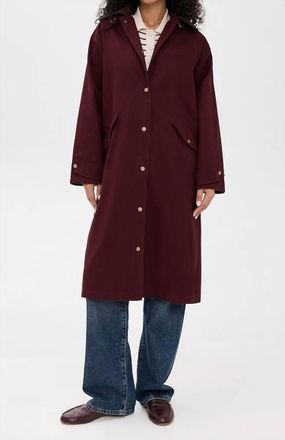 Line & Dot Chelsea Jacket In Bordeaux