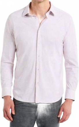 Robert Graham Thurston Long Sleeve Knit Shirt In Light Pink