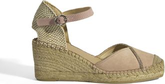 Desa Woman Slip-Ons - Suede Upper, Leather Lining, Wedge Heel, Buckle Closure, Breathable | Pink - 36