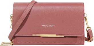 Generic Women Casual Crossbody Bag Adjustable Strap Shoulder Bag With Visual Mobile Phone Window Purse Mobile Phone Bag Leather Shoulder Bag for Women (C, One