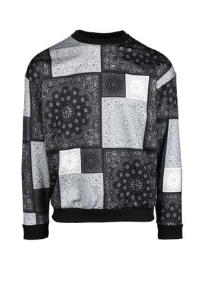 Takeshy Kurosawa Black/Grey Polyester Sweater