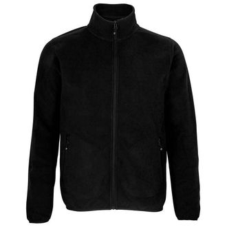 SOLS Heren Factor Fleecejack met rits (Zwart)