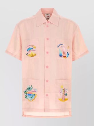 Casablanca viscose linen shirt