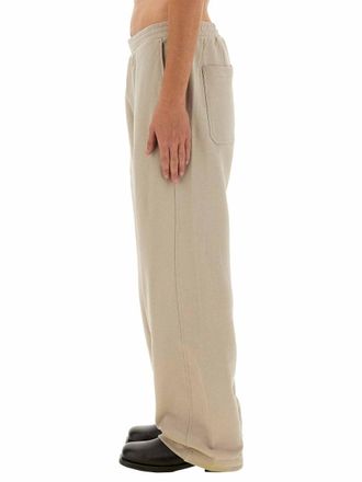 Helmut Lang Organic Cotton Zip-Detail Joggers - Gray
