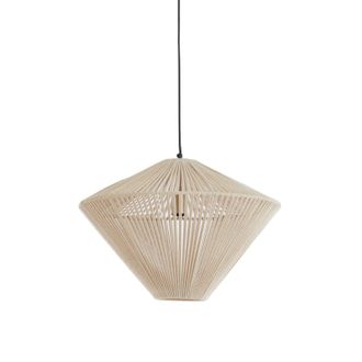 Light & Living Light & Living - L&aacute;mpara Colgante - Felida - Beige - Algod&oacute;n - &Oslash;