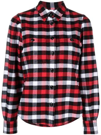Woolrich Geruite blouse - Rood