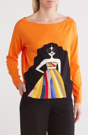 Alice & Olivia Winona Staceface Pullover in Multi at Nordstrom Rack, Size X-Small