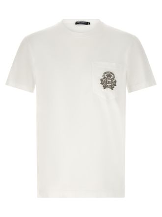 Dolce & Gabbana White Cotton Mens T-Shirt