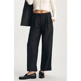 Mavi Pleated Pants in Antrasit Melange at Nordstrom, Size Medium