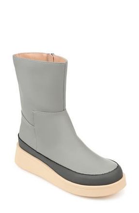 Journee Collection Cristen Bootie in Grey at Nordstrom Rack, Size 6.5