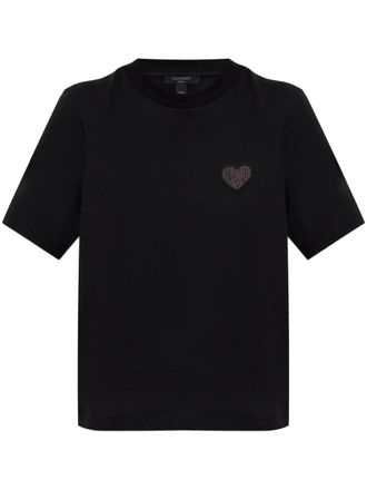 AllSaints Lover T-shirt - women - Cotton - S - Black
