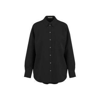 Drykorn Dames, Blouses & Shirts, Zwart, Maat: XS Katoen