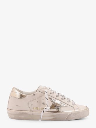 Golden Goose Sneakers low-top Super-Star Classic with List in pelle effetto used - GOLDEN GOOSE DELUXE BRAND - gender_Woman
