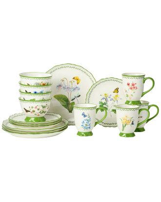 Certified International Mirabella 16Pc Dinnerware Set, Service For 4