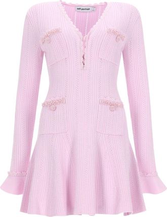 Self Portrait Mini Dress With Beads