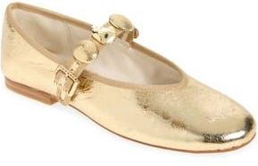 Dolce Vita Relan Mary Jane Ballet Flat in Gold at Nordstrom Rack, Size 8.5