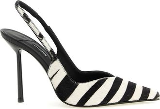 Le Silla BlackWhite Slingback Heels