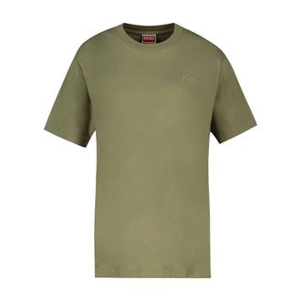 Kenzo Mens T-Shirt Green Cotton