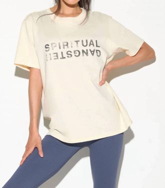 Spiritual Gangster Womens Logo Silverlake Top In Canvas