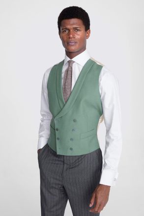 Moss Tailored Fit Green Morning Waistcoat
