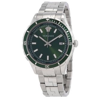 Versace Hellenyium Quartz Green Dial Mens Watch VE3A01022