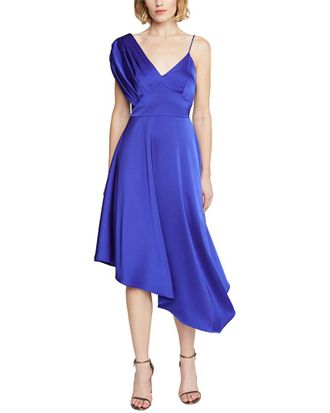 Theia Elsie Handkerchief Hem Dress