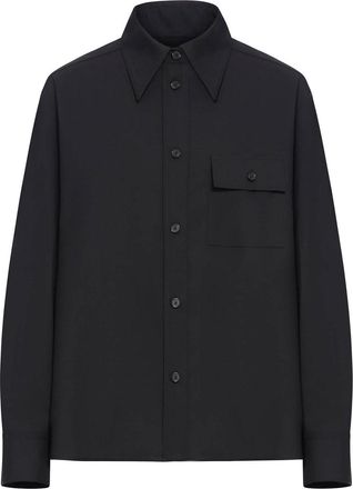 Khaite Yatty Shirt In Tropical Wool