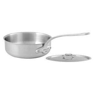 Bloomingdale's Stainless Steel 3.4 Quart Saute Pan with Lid in Silver at Nordstrom