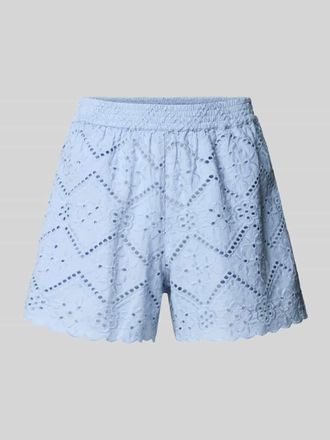 MC2 Saint Barth Shorts mit Lochstickerei Modell MEAVE in Blau, Gr&ouml;&szlig;e XL