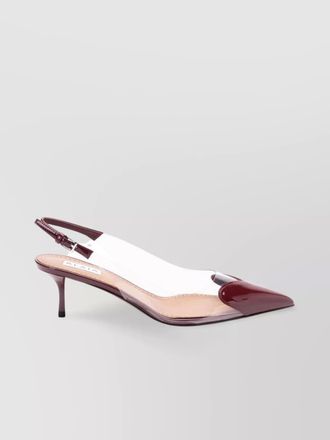 Alaia heart slingbacks in patent leather