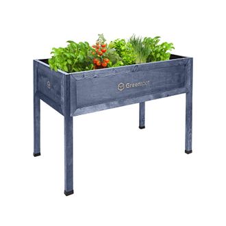 OEM Jardinera Elevada Para Balc&oacute;n, Terraza Y Jard&iacute;n 110x55x80cm - Herbario De Madera Con Patas - Jardinera Con Patas Para Flores, Hierbas, Verduras - Jard