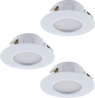 Eglo Eglo - Pineda Led Outdoor Recessed Downlight White - 3 Pack