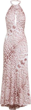 Roberto Cavalli Midi Jurk - Dames - Casual kleedjes - Roze - M - Kleedjes