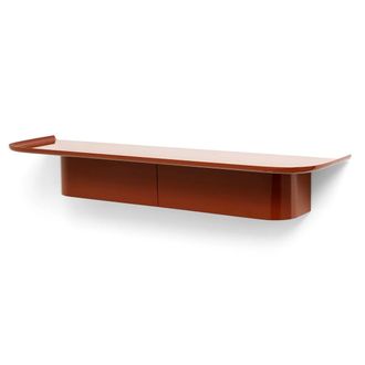 HAY Korpus Wandregal mit Kleiderhaken, L, brick red