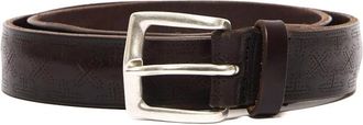 Orciani Cintura in pelle laserata - Heren - Riemen - Bruin - 105 CM - Leer - Accessoires
