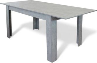 No Brand No Brand - Tavolo allungabile in melamina grigio 90x140/190xH78 cm Temme