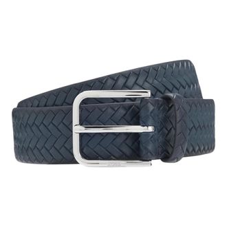 HUGO BOSS Riemen - Heren - Accessoires - Blauw - Maat: 110 CM Leer